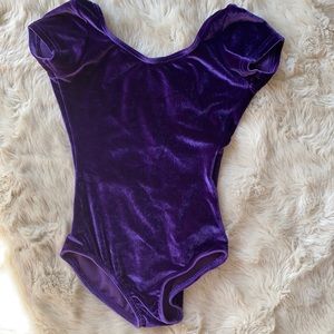Girls Velvet Leotard